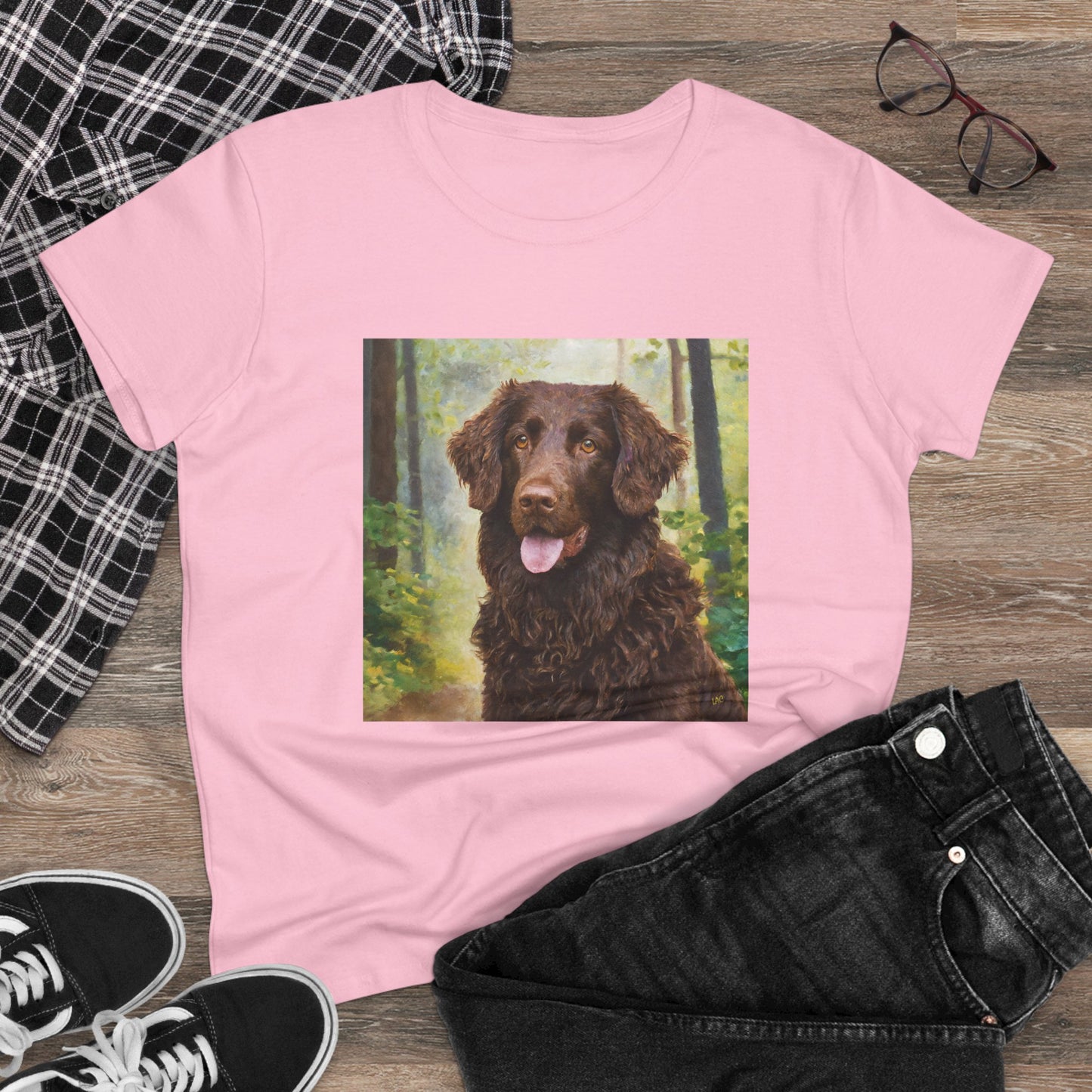 Curly-Coated Retriever Women's Midweight Cotton Tee