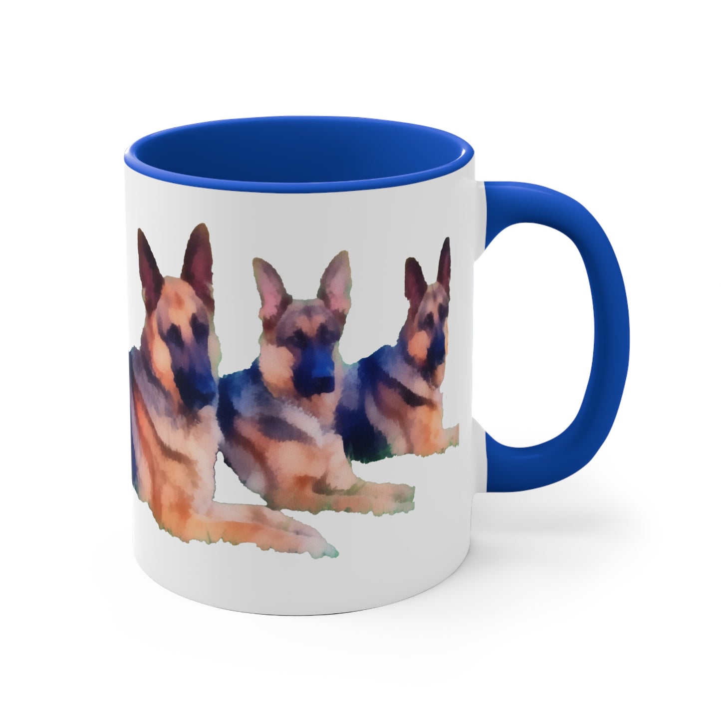 German Shepherd Trio Accent Coffee Mug, 11oz