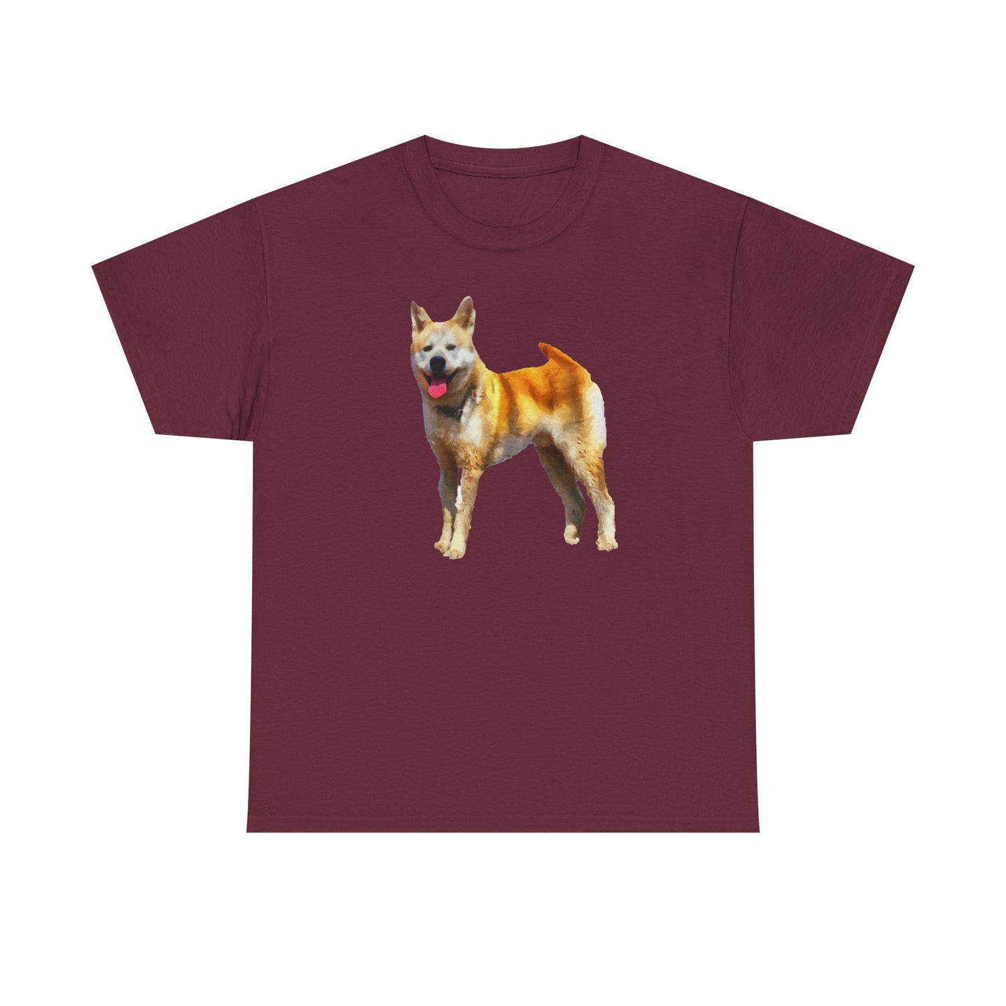 Akita Unisex Heavy Cotton Tee - An Artful Statement of Style