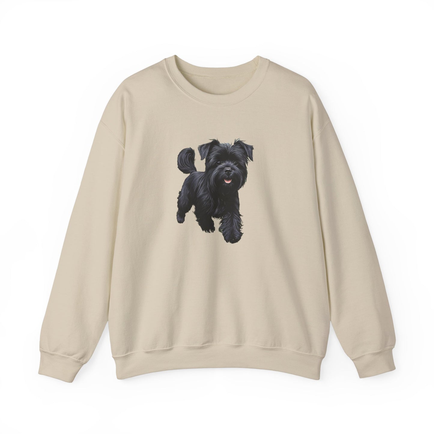 Affenspinscher Unisex 50/50 Crewneck Sweatshirt - Luxurious Charm of the Monkey Dog