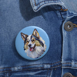 Alaskan Klee Kai Metal Pinback Buttons - Celebrate Your Mini Husky