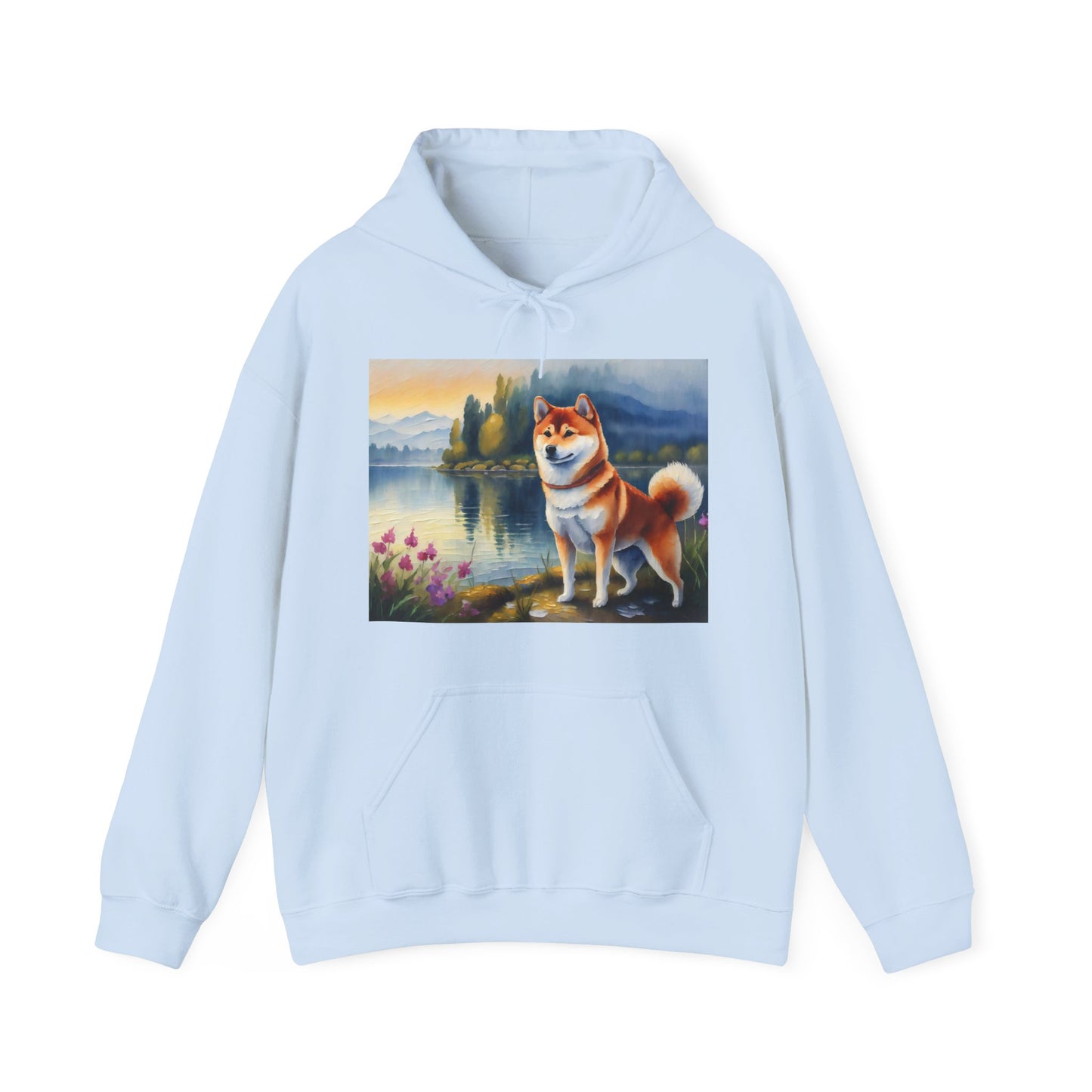 Shiba Inu Unisex 50/50 Hooded Sweatshirt