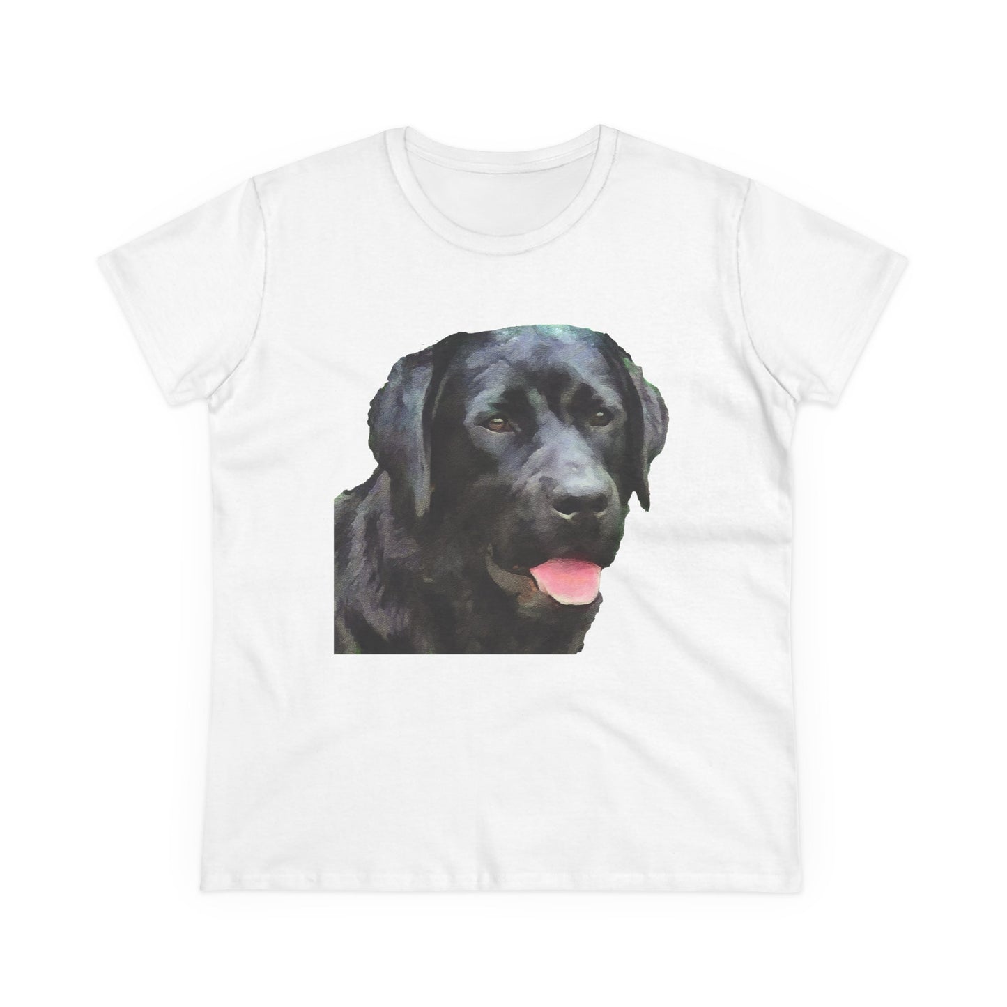 Black Lab 'Rizzo' - Labrador Retriever Women's Midweight Cotton Tee