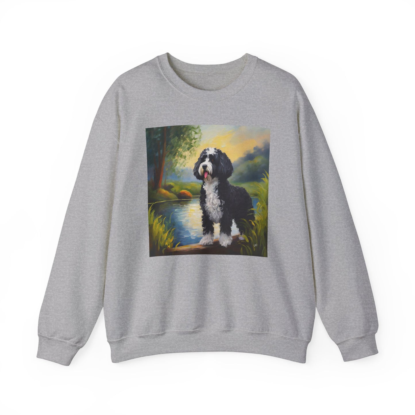 Portuguese Water Dog 50/50 Crewneck Sweatshirt
