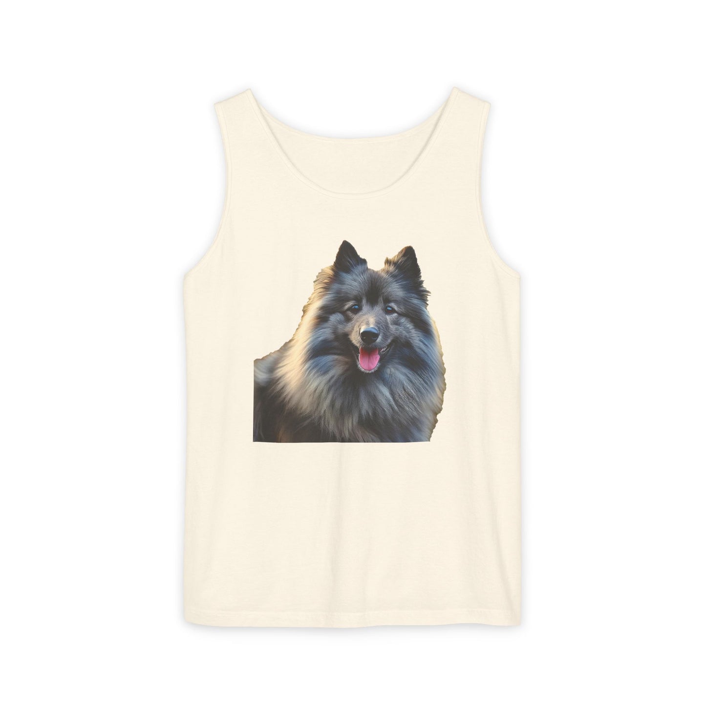 Keeshond Unisex Relaxed Fit Garment-Dyed Tank Top