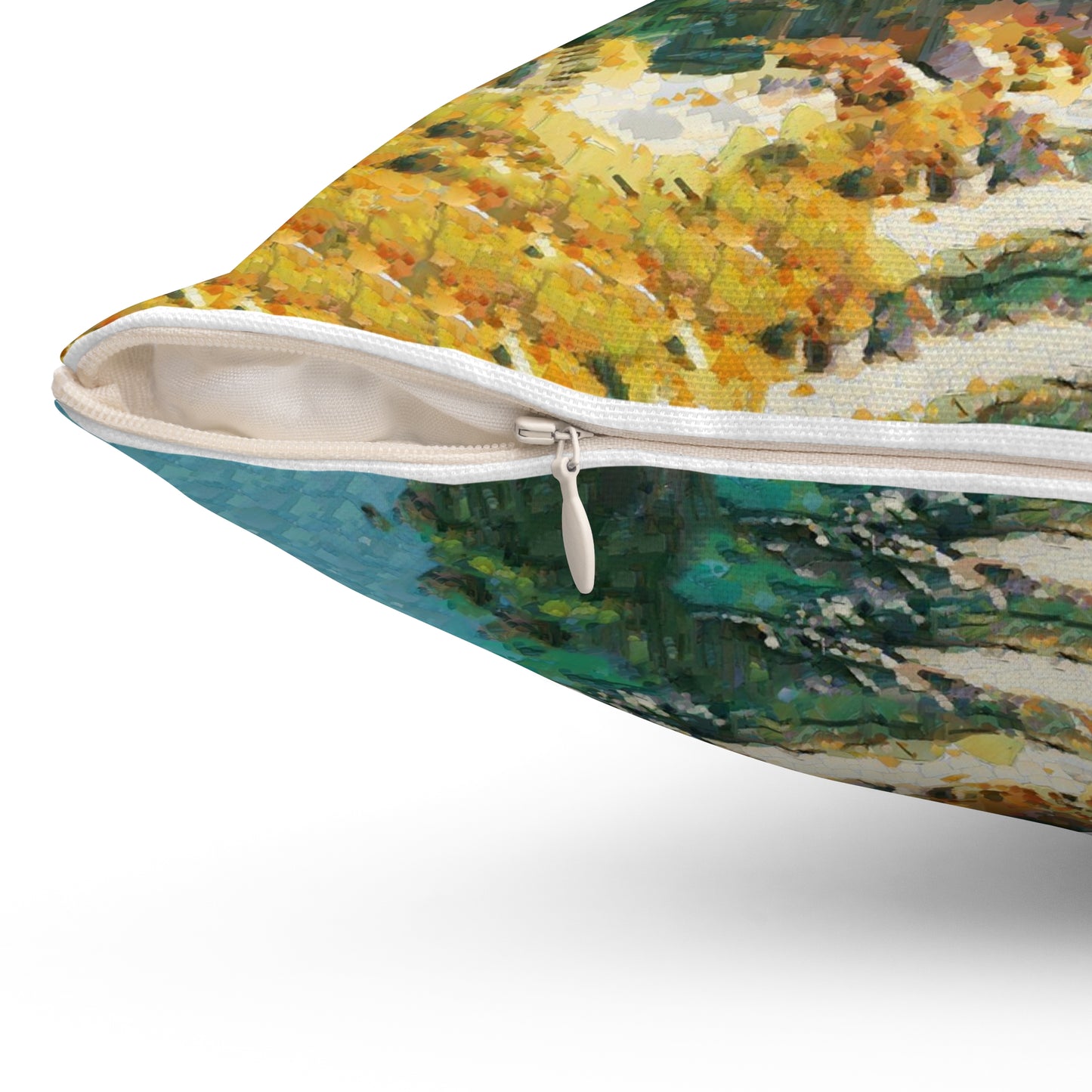 Hydra (Greece) Hillside , Spun Polyester Throw Pillow