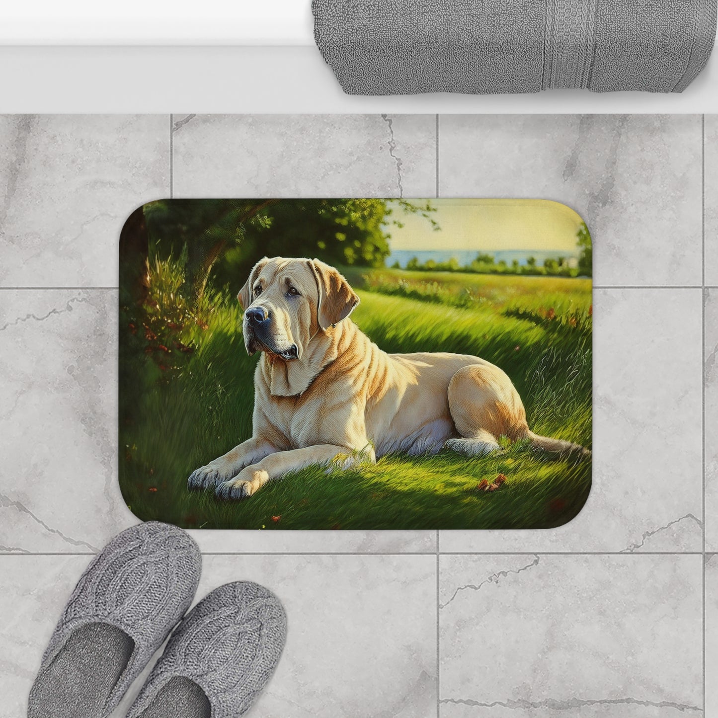 Broholmer - Danish Mastiff Bathroom Rug Mat