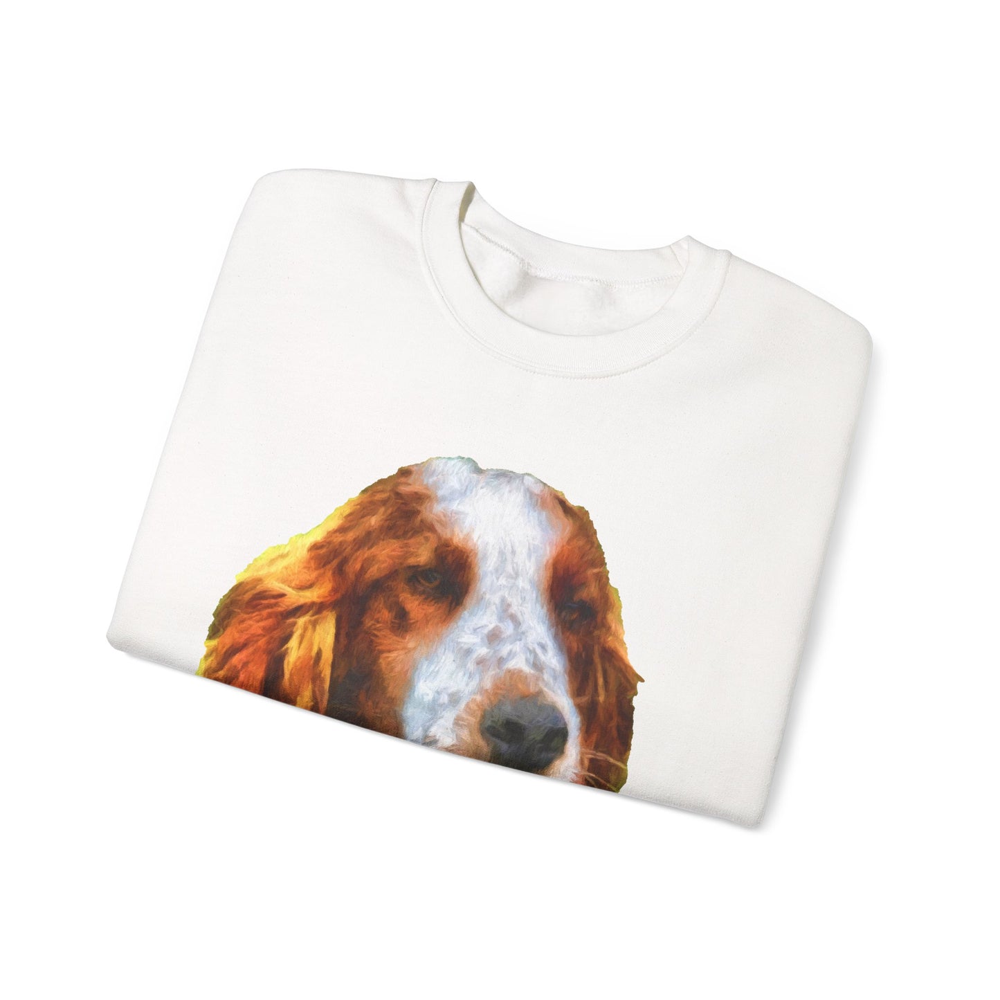 Irish Red & White Setter - Unisex 50/50 Crewneck Sweatshirt