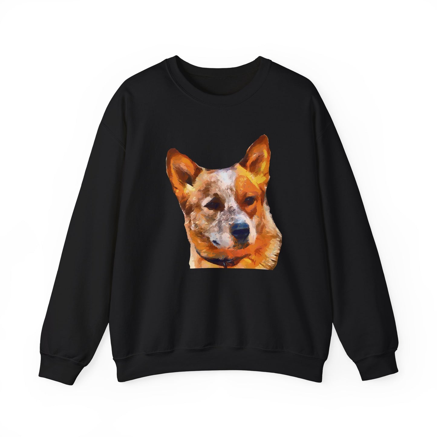 Snuggle Up in Style: Red Heeler - Australian Cattle Dog Unisex Crewneck Sweatshirt