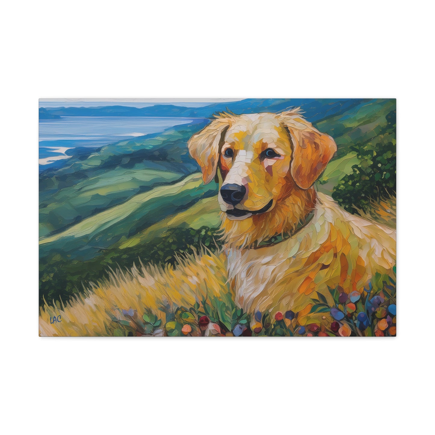 Enchanting Golden Retriever Puppy Canvas Art