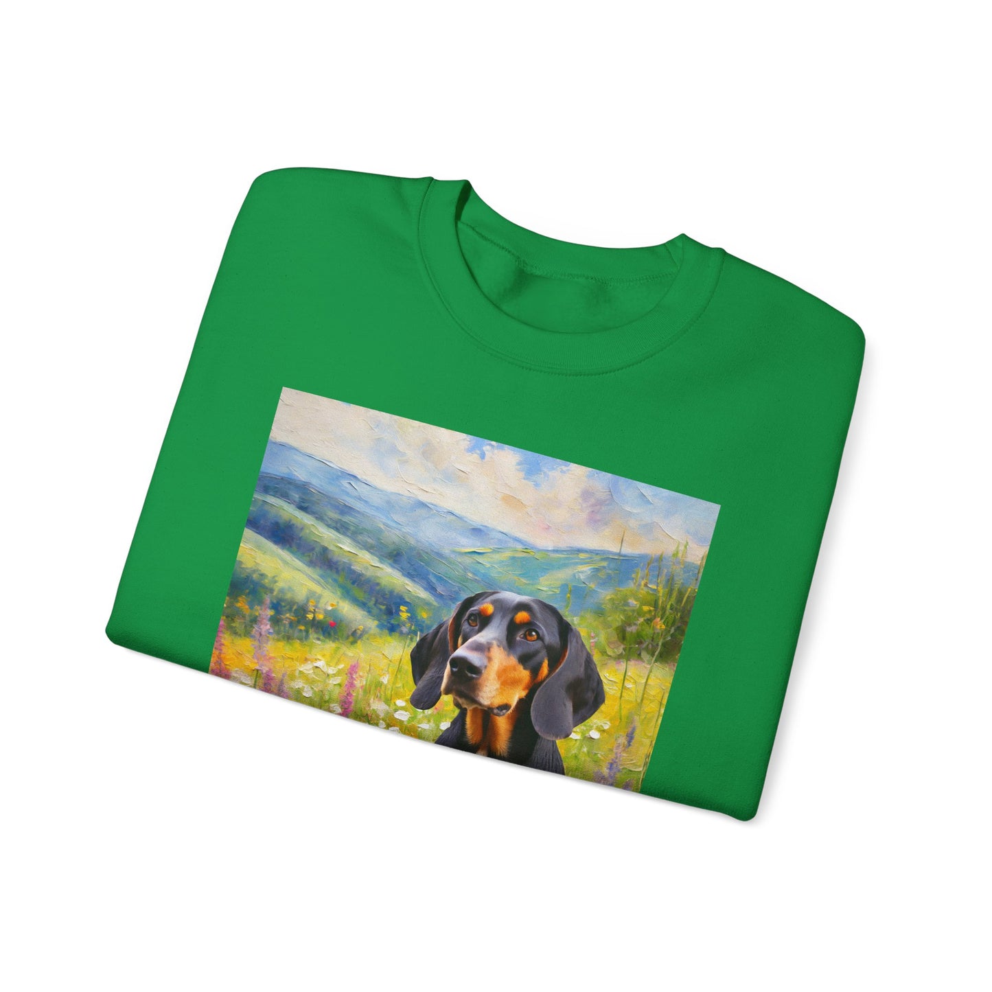 Black & Tan Coonhound Unisex 50/50 Crewneck Sweatshirt