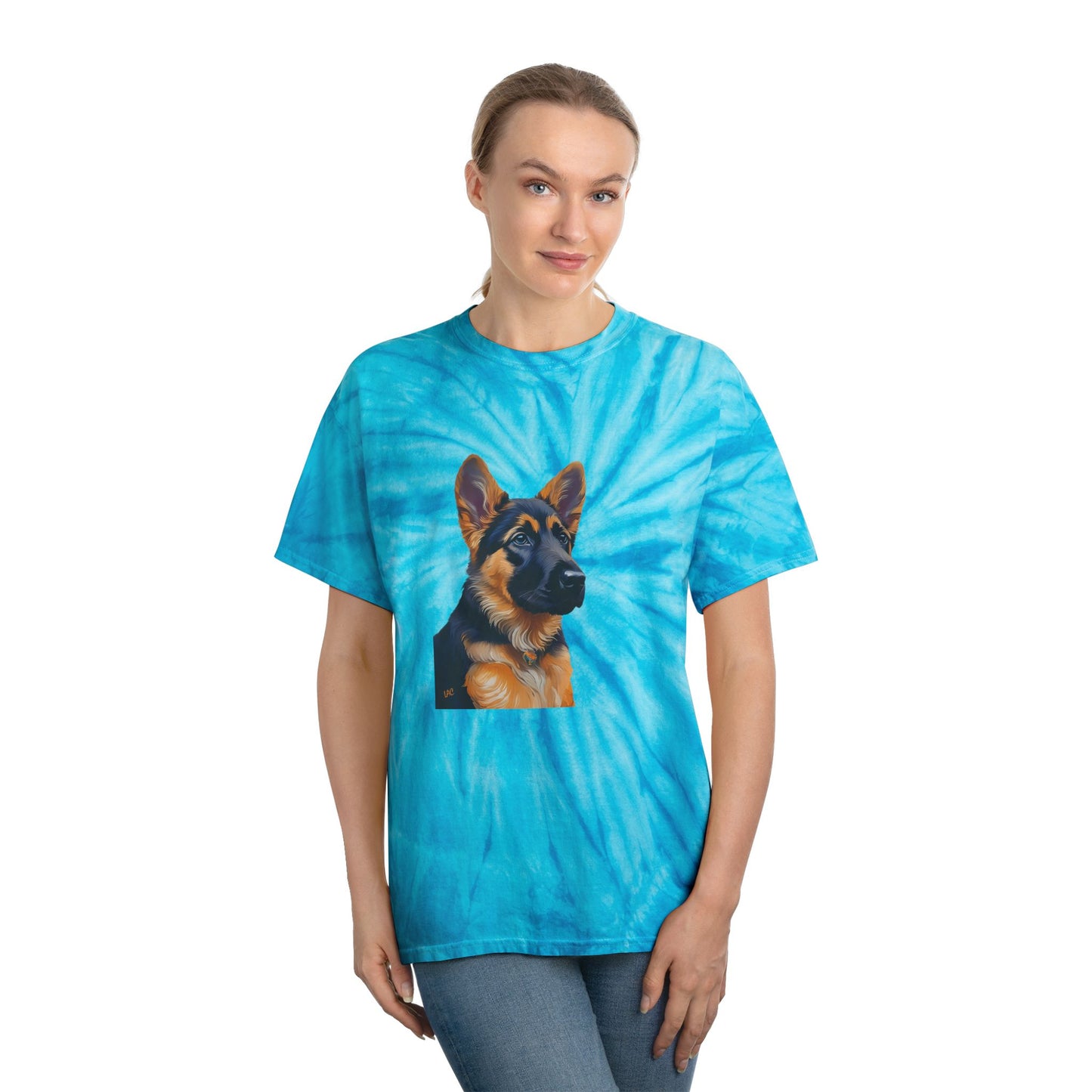 German Shepherd Puppy Classic Tie-Dye Tee, Cyclone