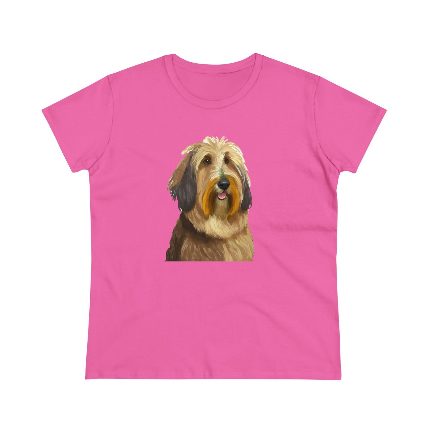Charming Bergamasco Sheepdog Women's Midweight Cotton Tee