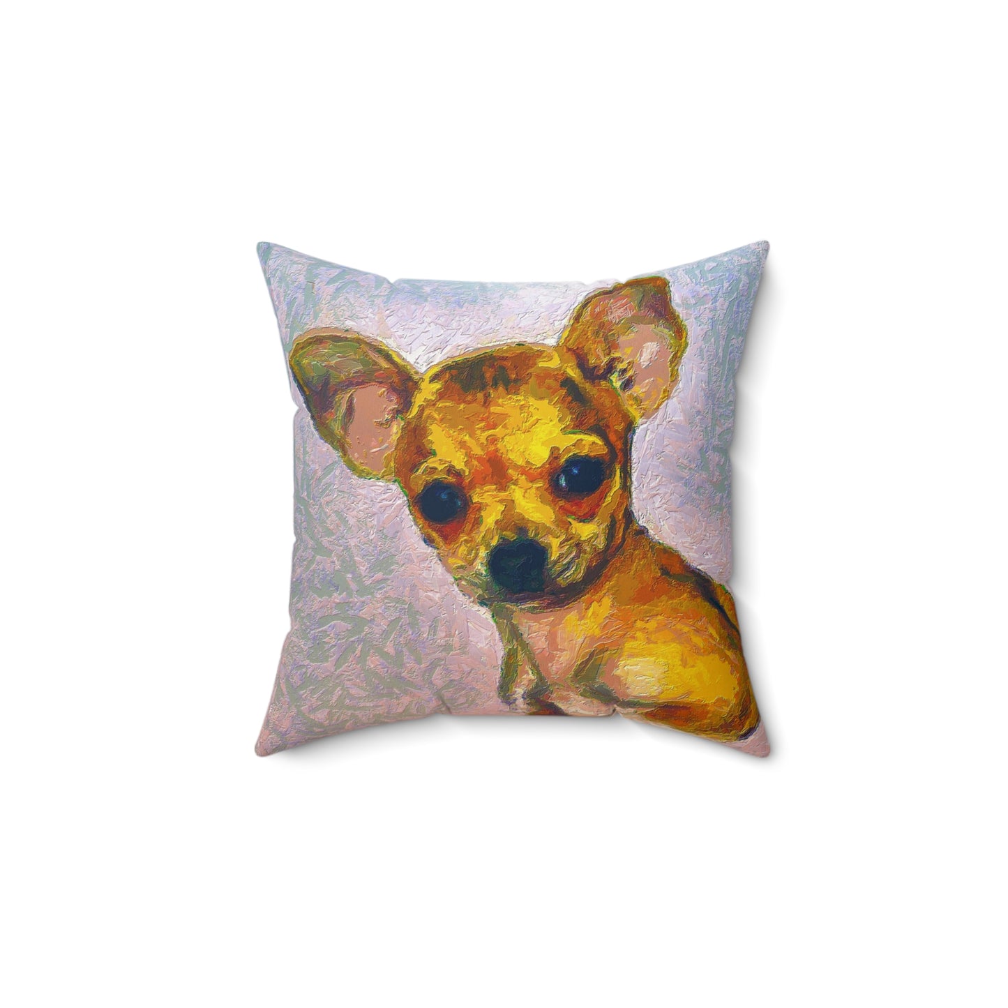Chihuahua 'Belle' Spun Polyester Throw Pillow