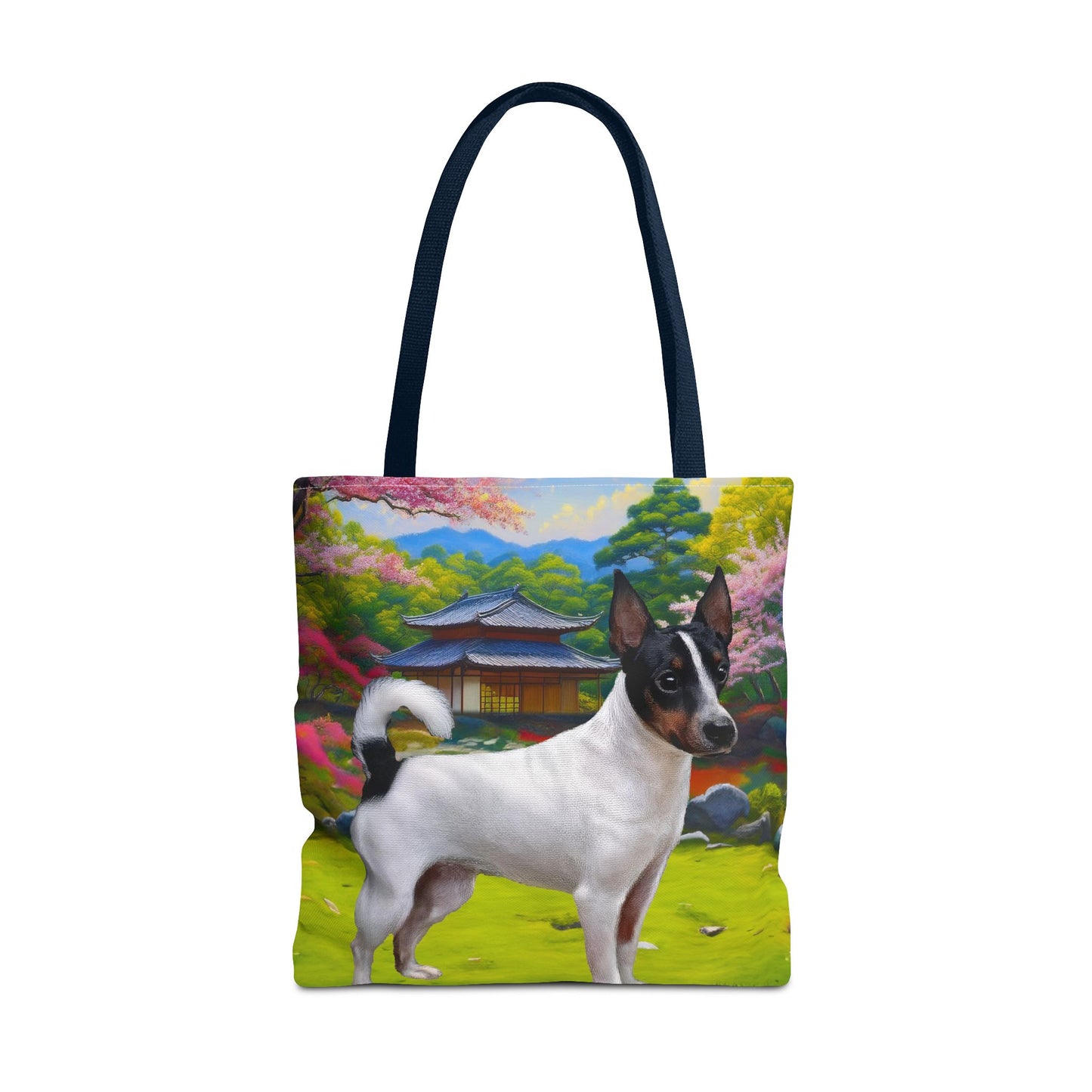 Japanese Terrier Polyester Tote Bag