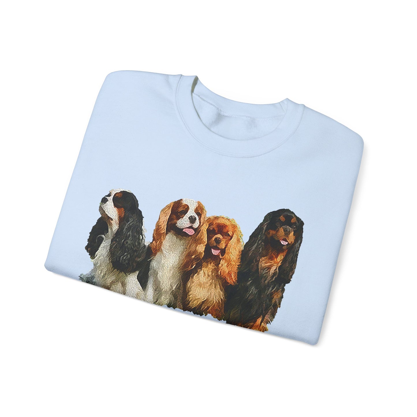 Cozy King Charles Spaniels 'Cavalier Club' Unisex Crewneck Sweatshirt