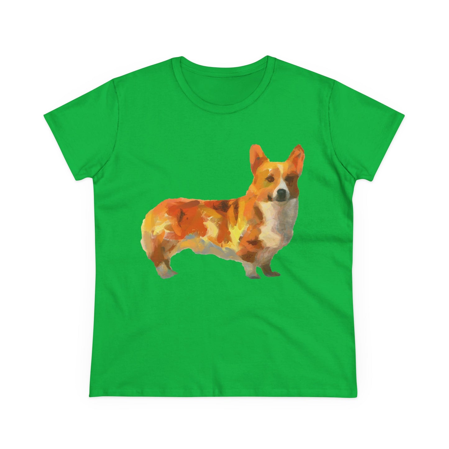 Pembroke Welsh Corgi Women's Midweight Cotton Tee