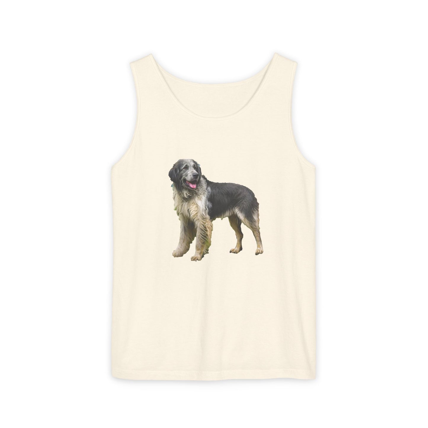 Romanian Carpathian Shepherd Unisex Relaxed Fit Garment-Dyed Tank Top
