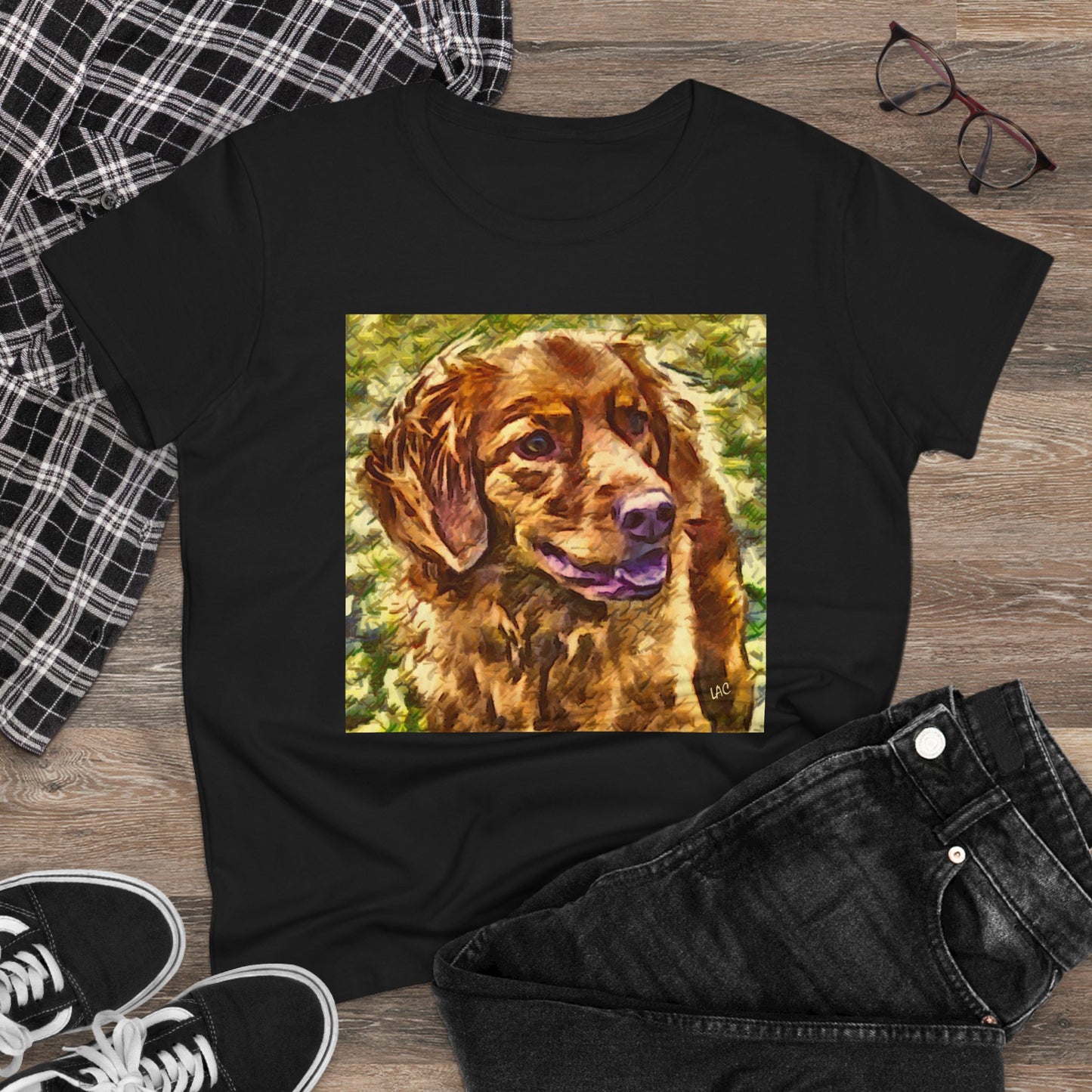 Nova Scotia Duck Tolling Retriever Women's Midweight Cotton Tee