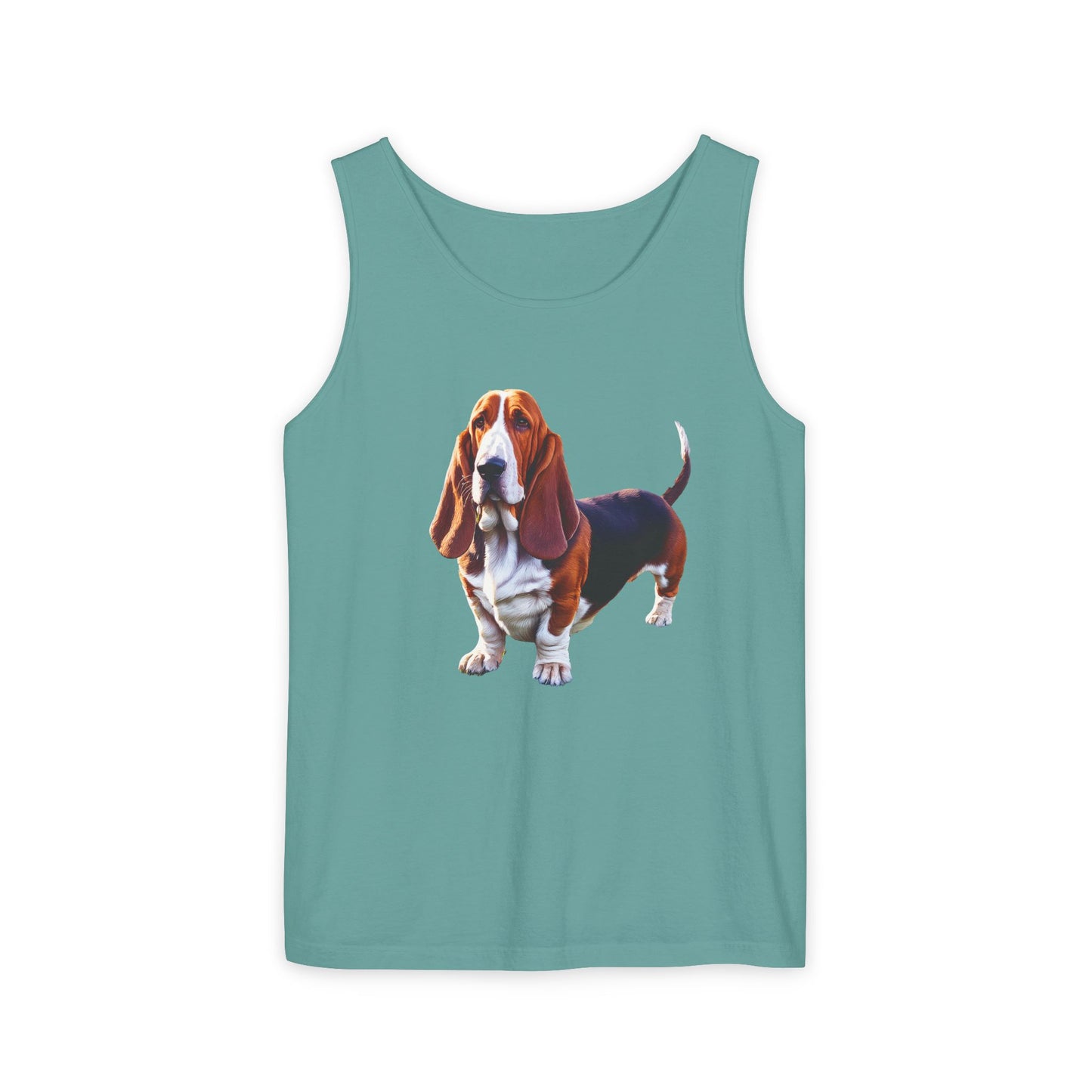 Basset Hound Unisex Relaxed Fit Garment-Dyed Tank Top