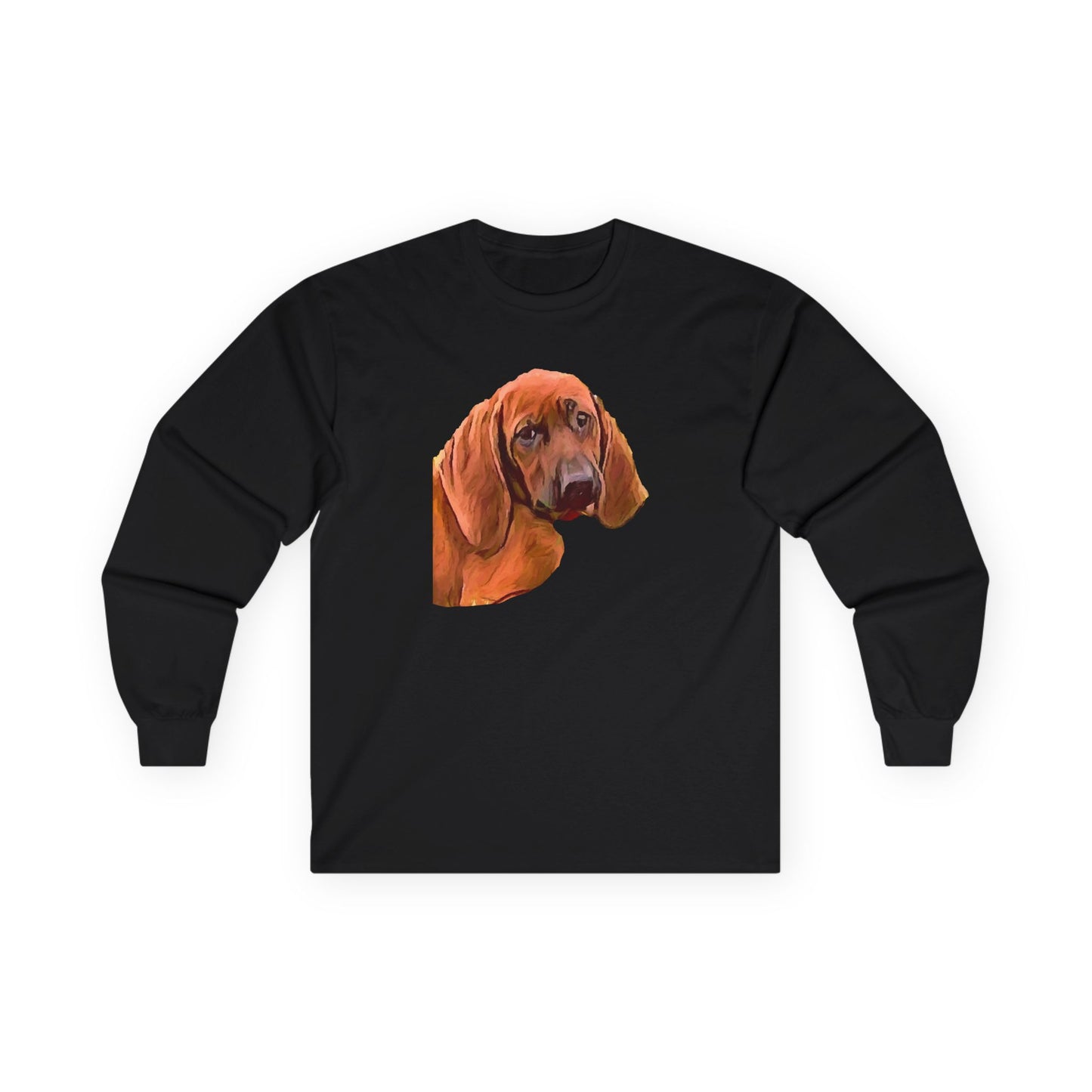 Redbone Coonhound - Unisex Cotton Long Sleeve Tee