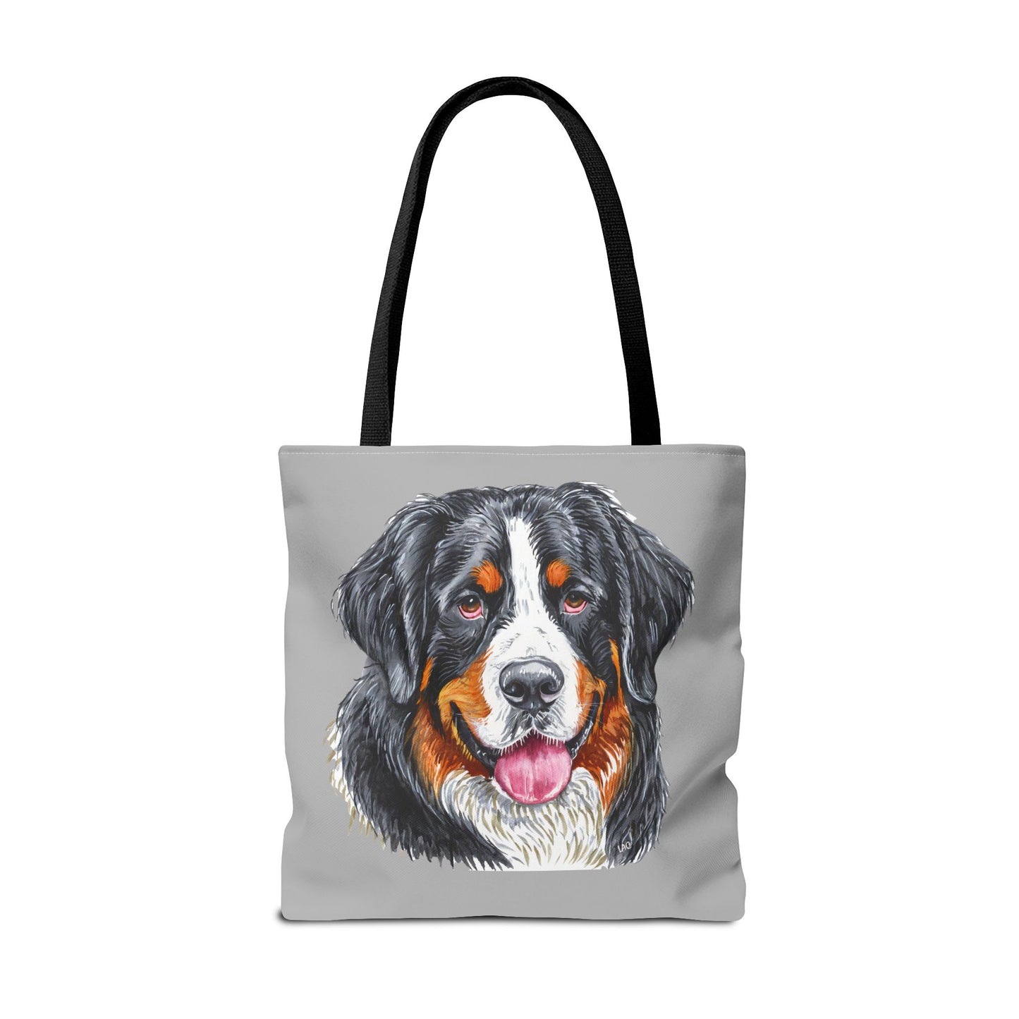 Bernese Mountain Dog Polyester Tote Bag (AOP)
