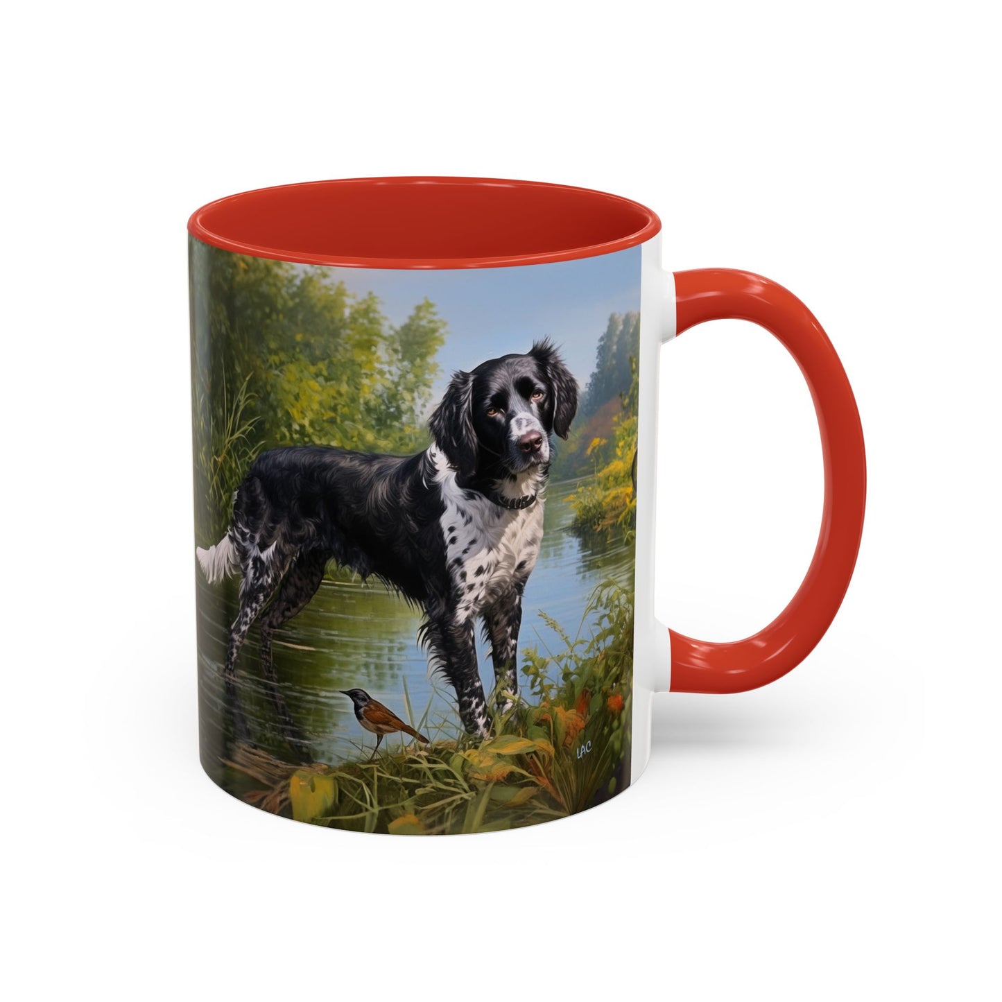 Large Munsterlander - Ceramic Accent Coffee Mug - 2 Sizes