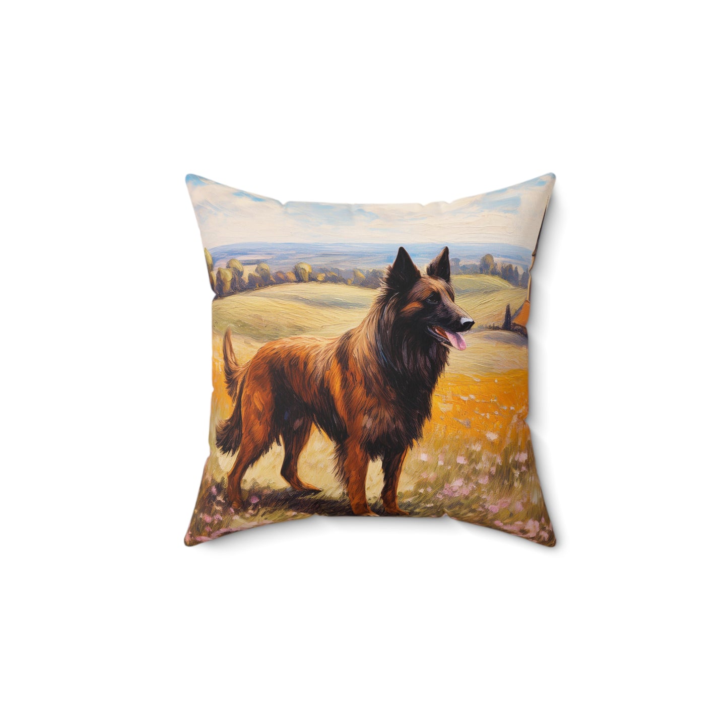 Belgian Tervuren Spun Polyester Throw Pillow