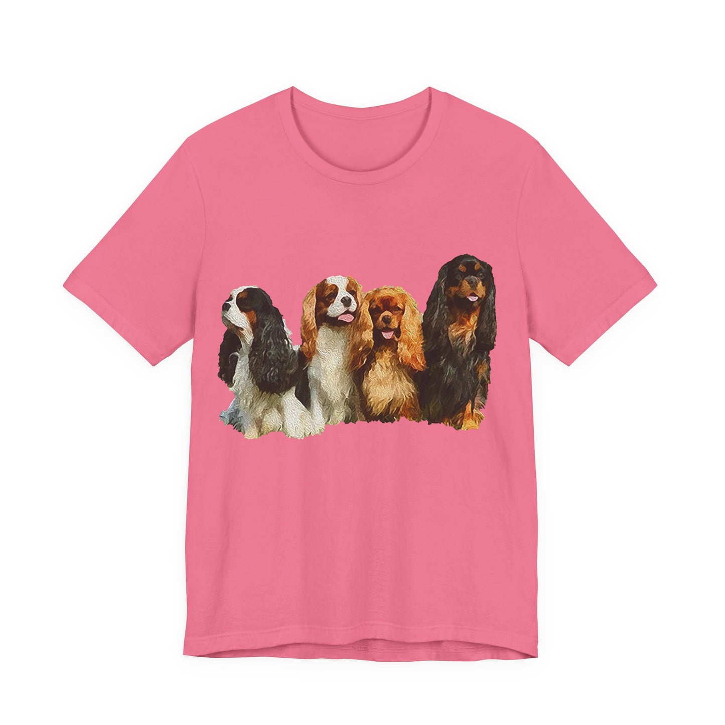 King Charles Spaniels 'Cavalier Club' Unisex Jersey Short Sleeve Tee
