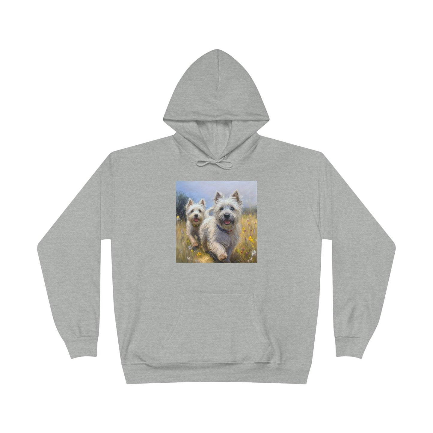 Cairn Terriers - Unisex Cotton Blend Fleece Lined Hoodie Sweatshirt