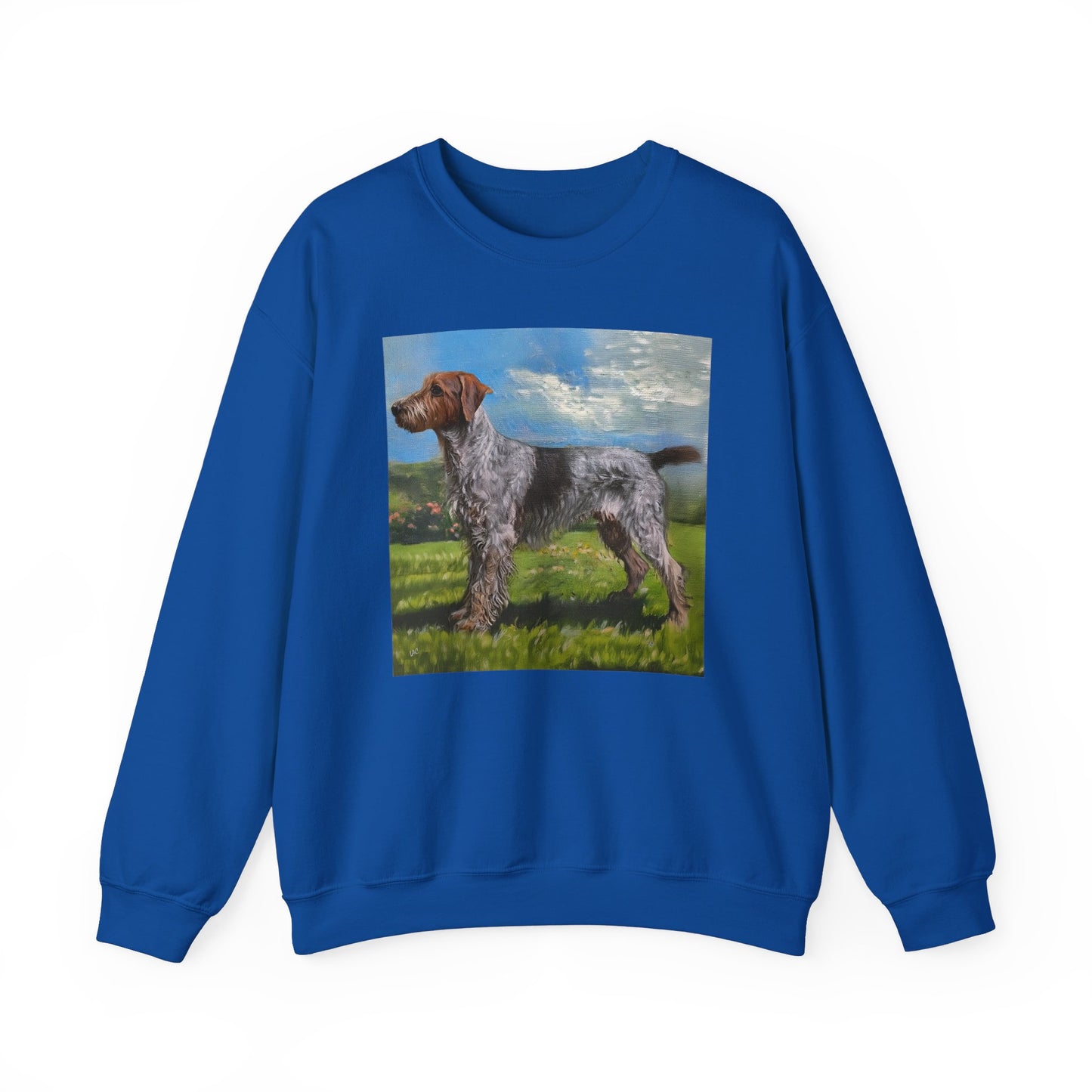 Wirehaired Pointing Griffon Unisex 50/50 Crewneck Sweatshirt