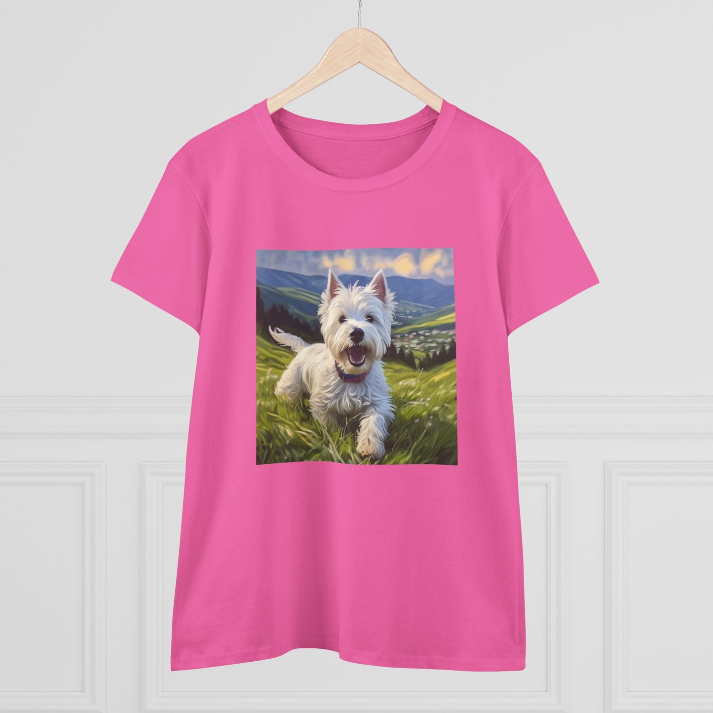 Westie #2 - West Highland Terrier - Women's Midweight Cotton Tee