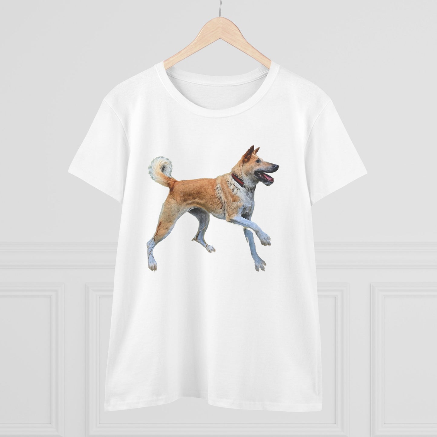 Korean Jindo Women's Midweight Cotton Tee