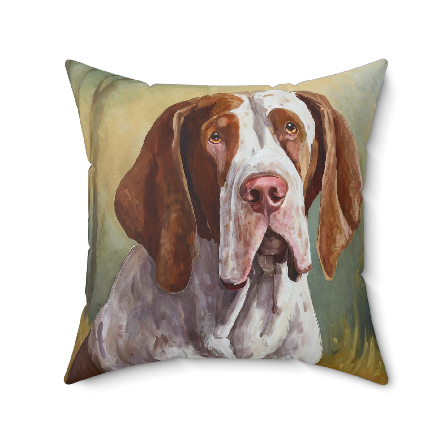 Bracco Italiano 'Italian Pointer' Spun Polyester Square Pillow