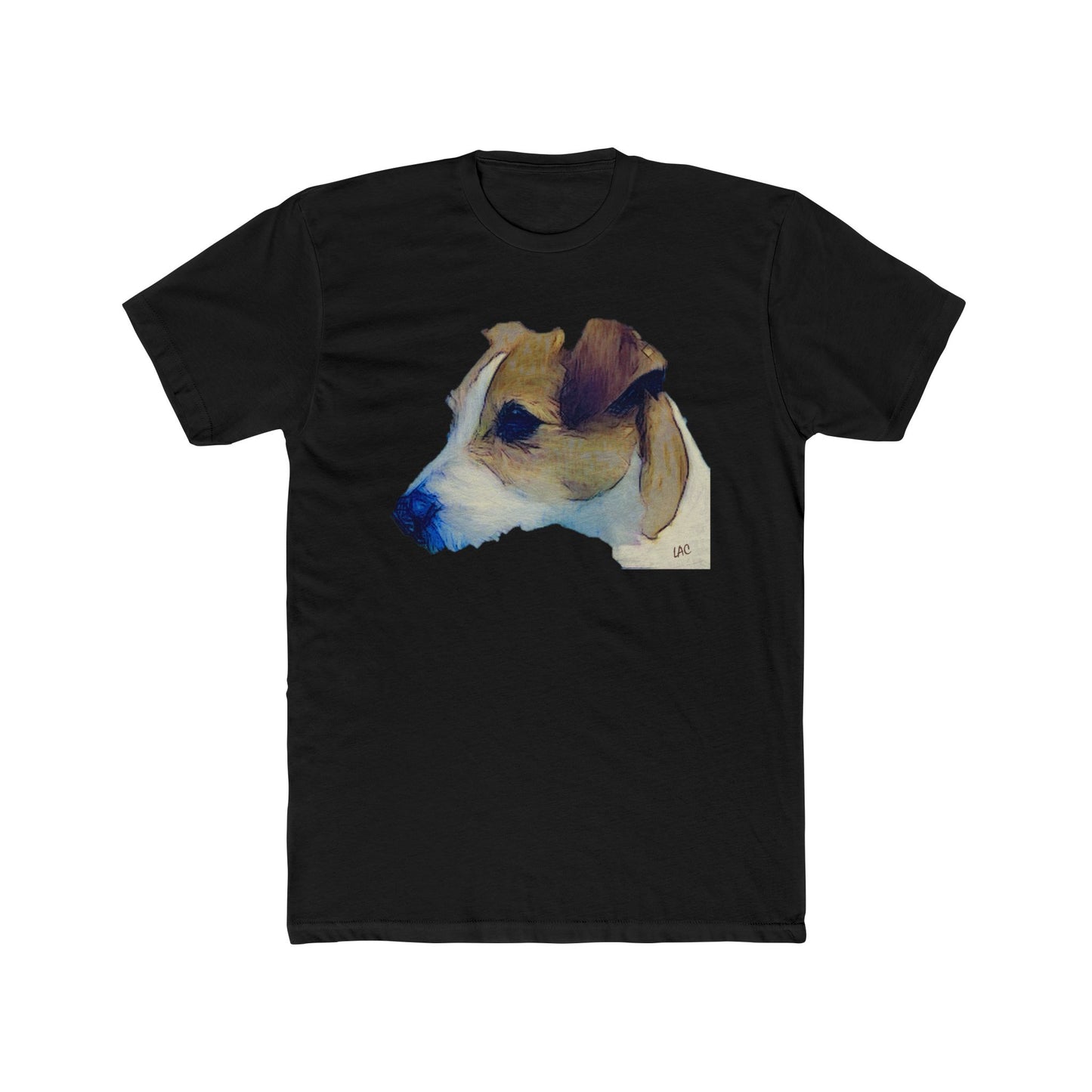 Parson Jack Russell Terrier - Men's Fitted Cotton Crew Tee