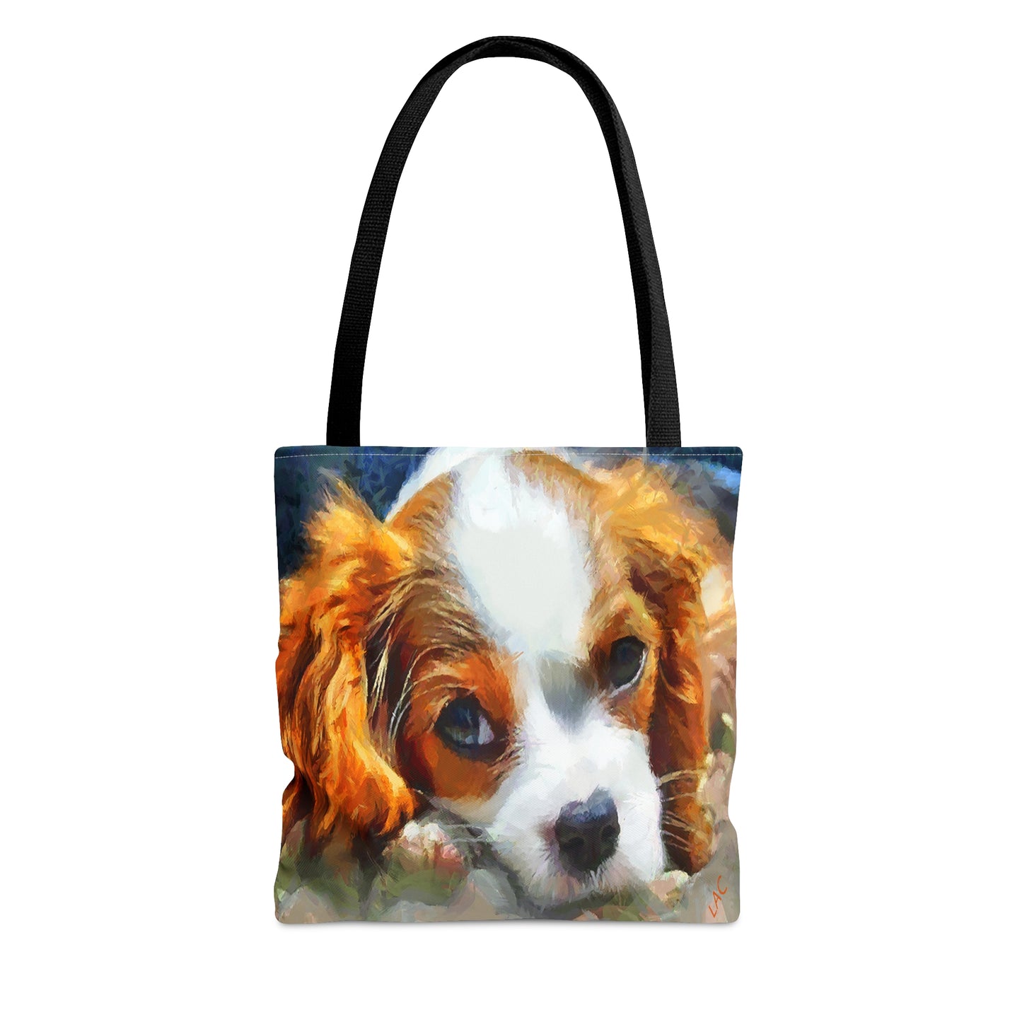 Cavalier King Charles Puppy Tote Bag