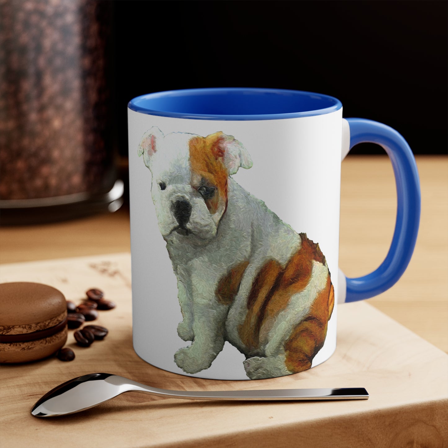 English Bulldog 'Bugsy' Accent Coffee Mug, 11oz