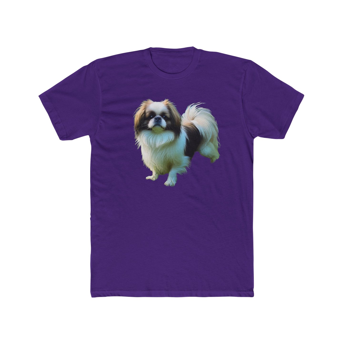 Japanese Chin Men's Fitted Cotton Crew Tee