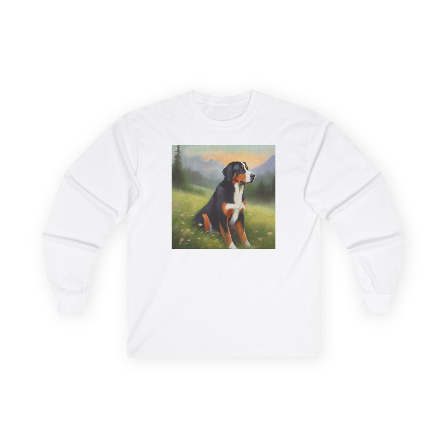 Greater Swiss Mountain Dog Cotton Long Sleeve Tee