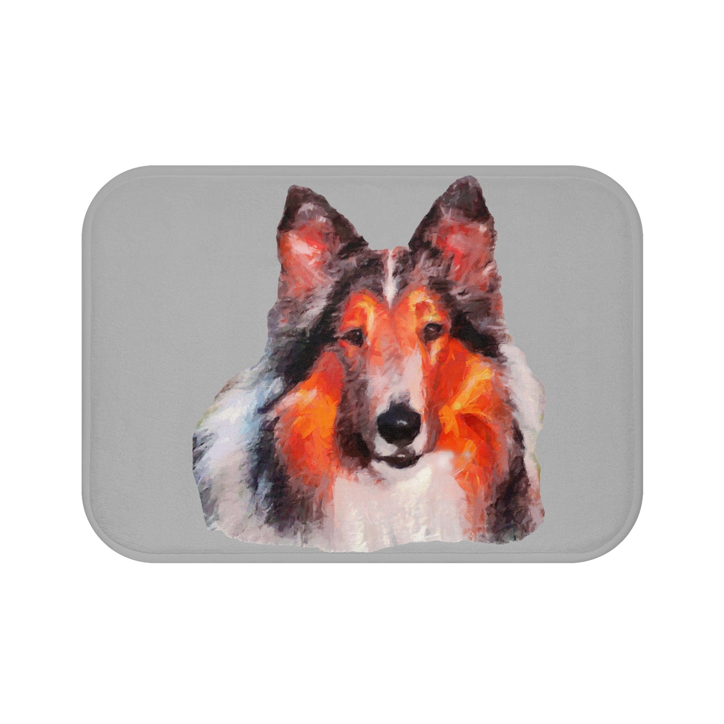 Rough Coated Collie Bathroom Rug Mat