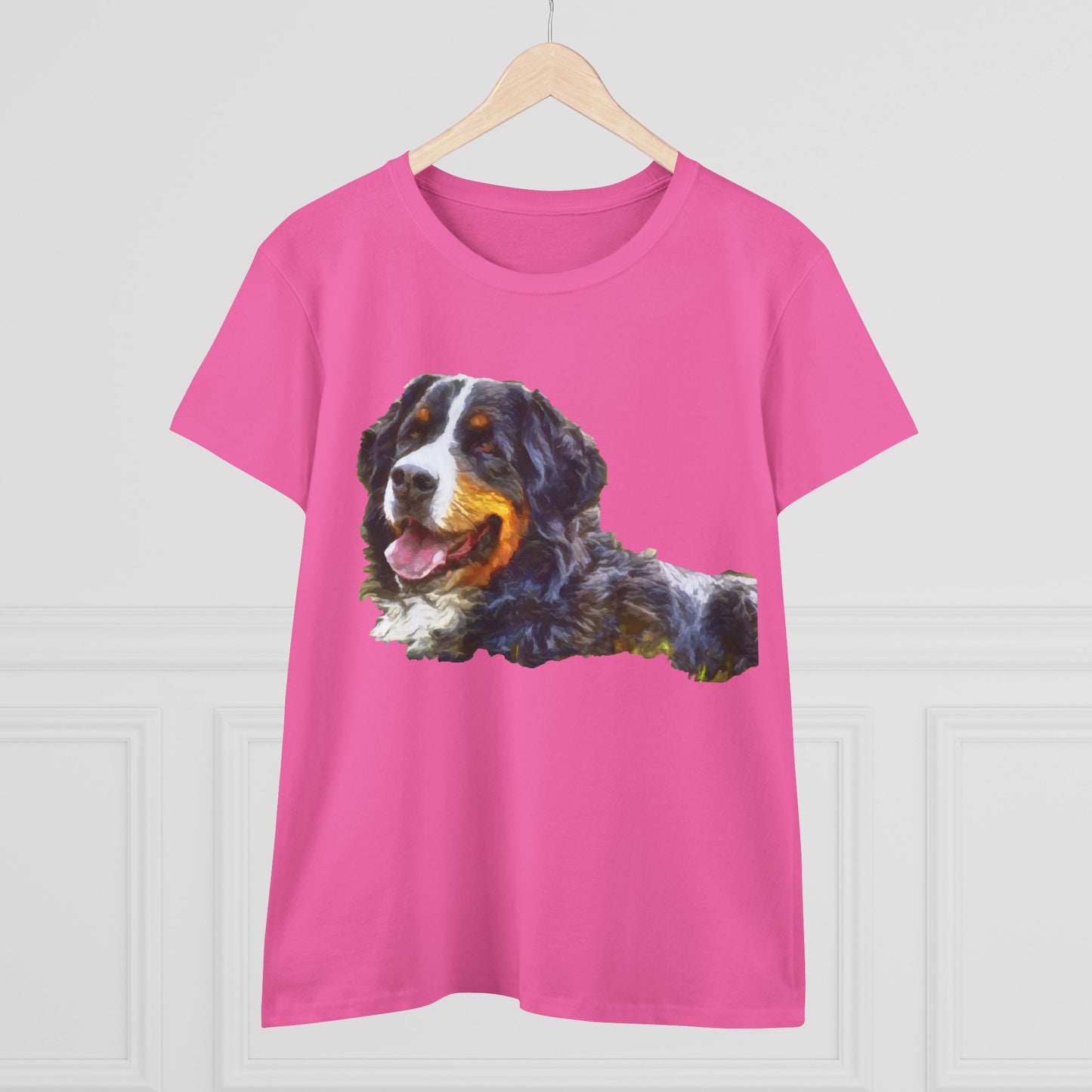 Bernese Mountain Dog Women's Midweight Cotton Tee