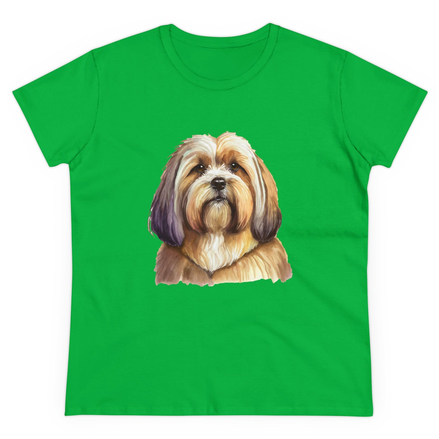 Lhasa Apso Women's Midweight Cotton Tee
