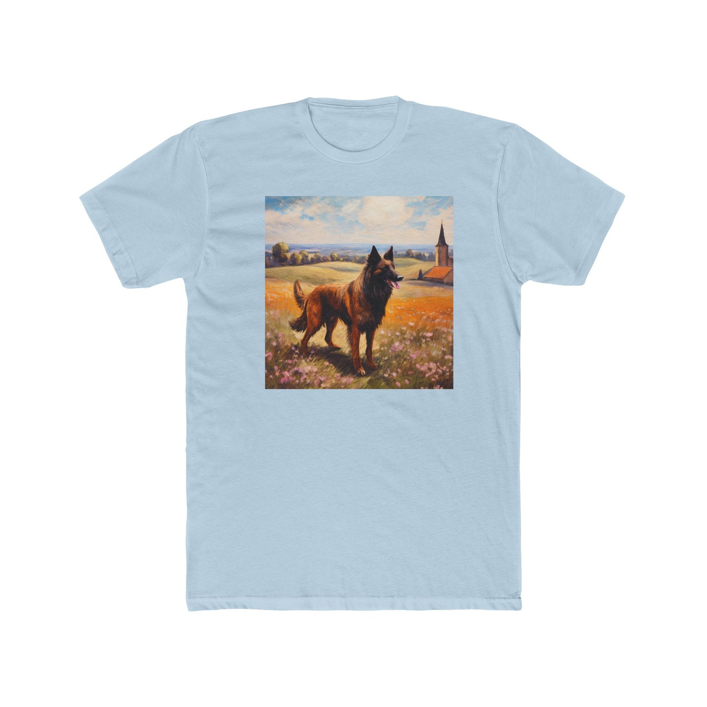 Belgian Tervuren – Men's Fitted Cotton Crew Tee