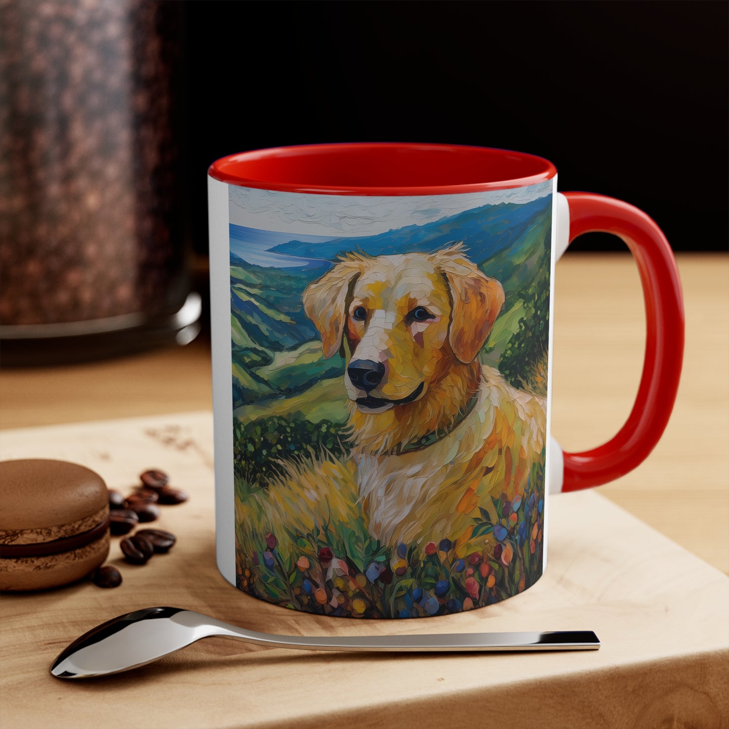 Golden Retriever #3 - Colorful 11oz Ceramic Mug