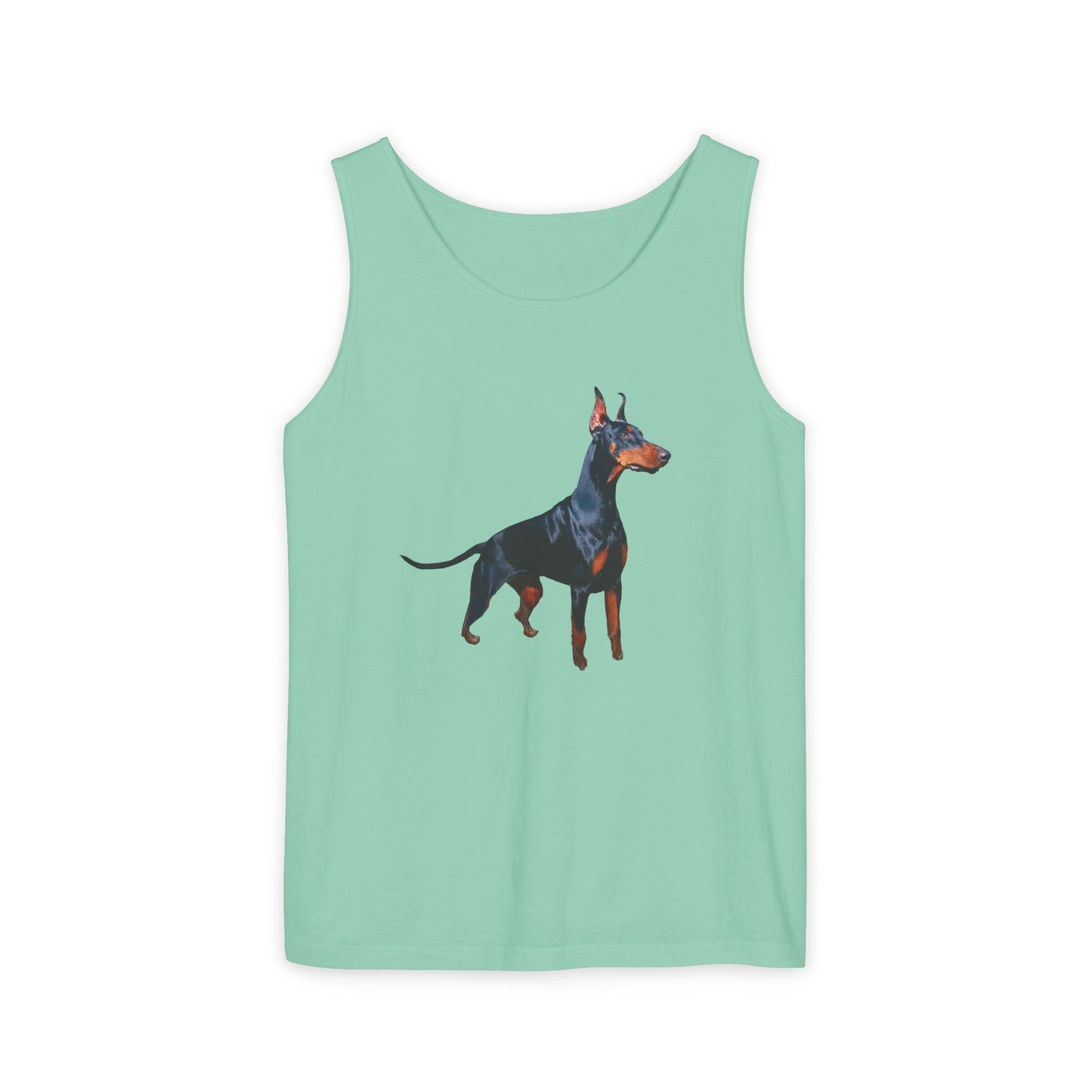 Doberman Pinscher Lover's Unisex Relaxed Fit Garment-Dyed Tank Top