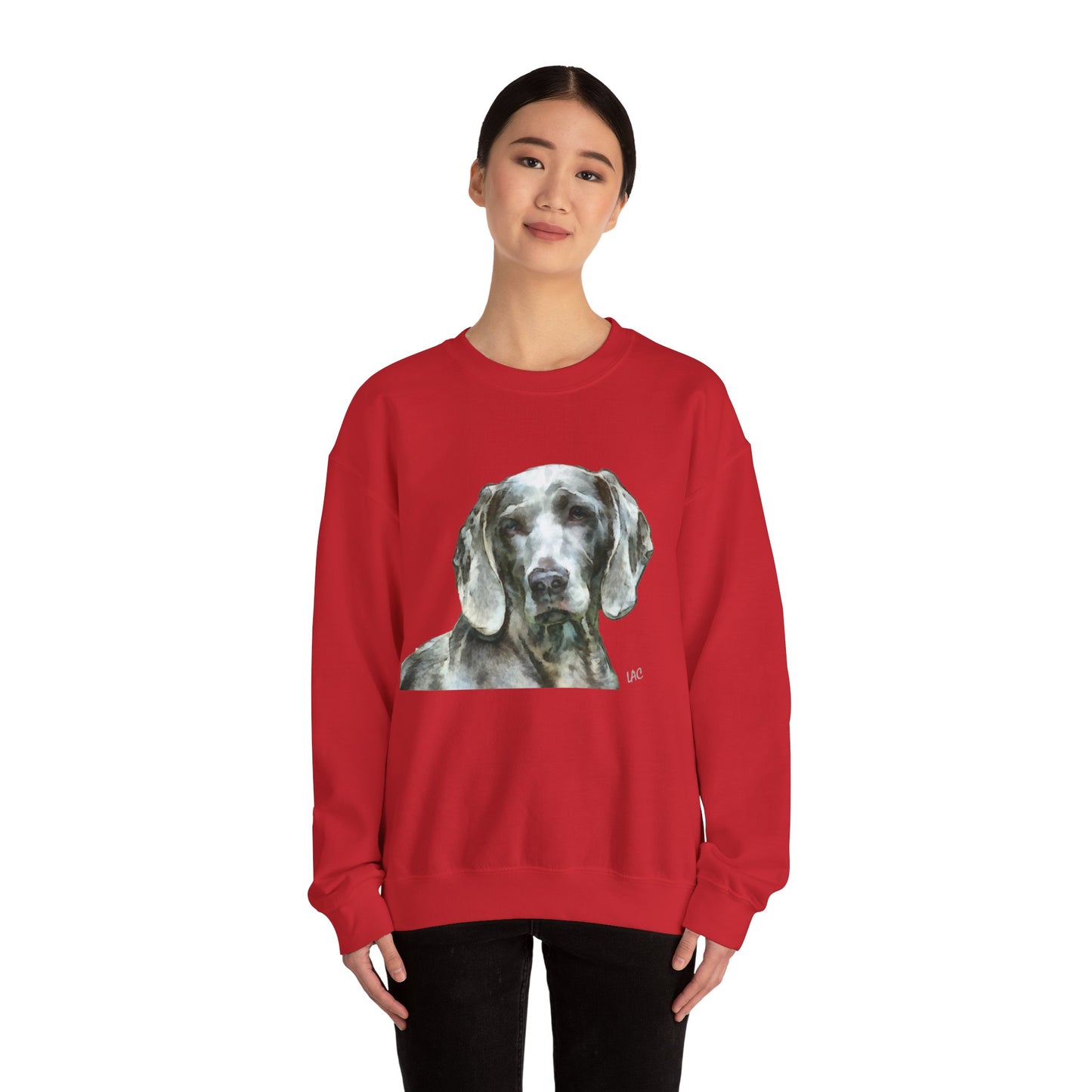 Weimaraner 'Grayson' Unisex 50/50 Crewneck Sweatshirt