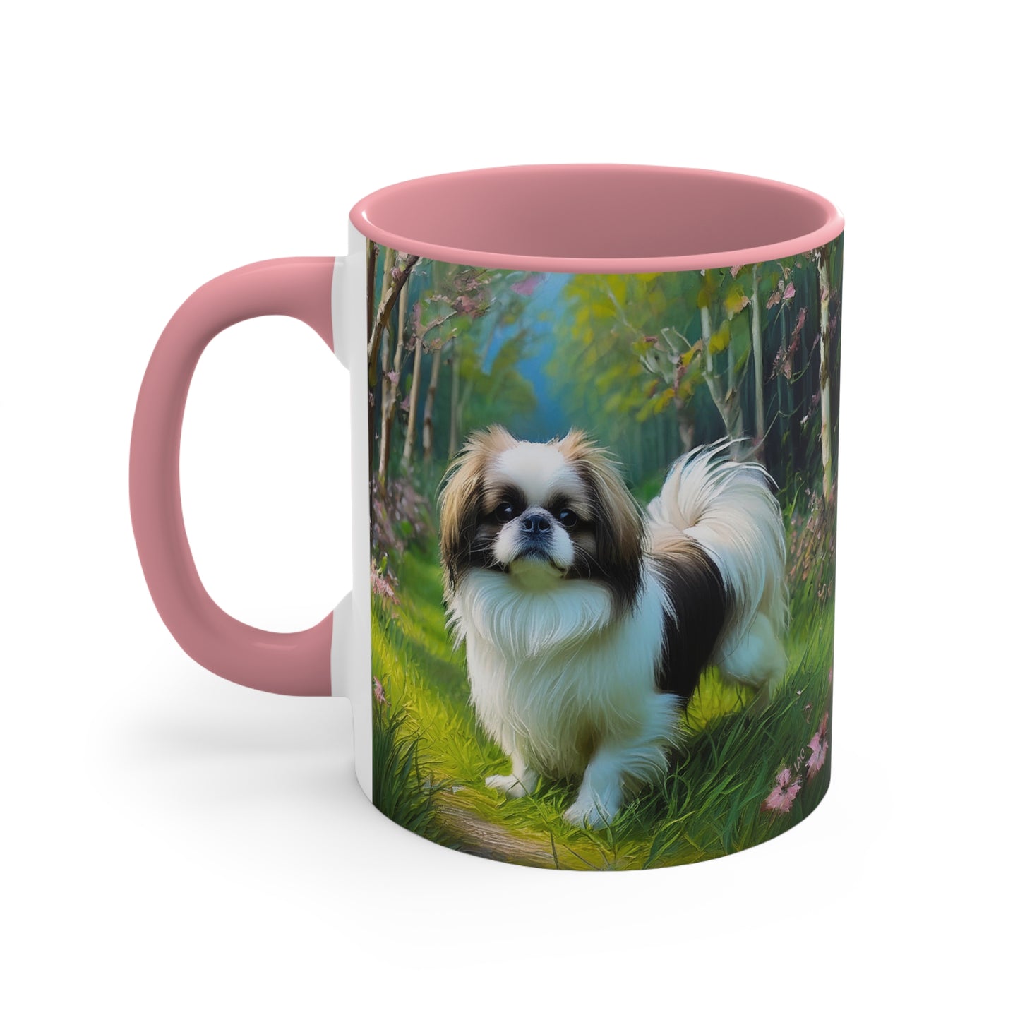 Japanese Chin 11oz Ceramic Accent Mug