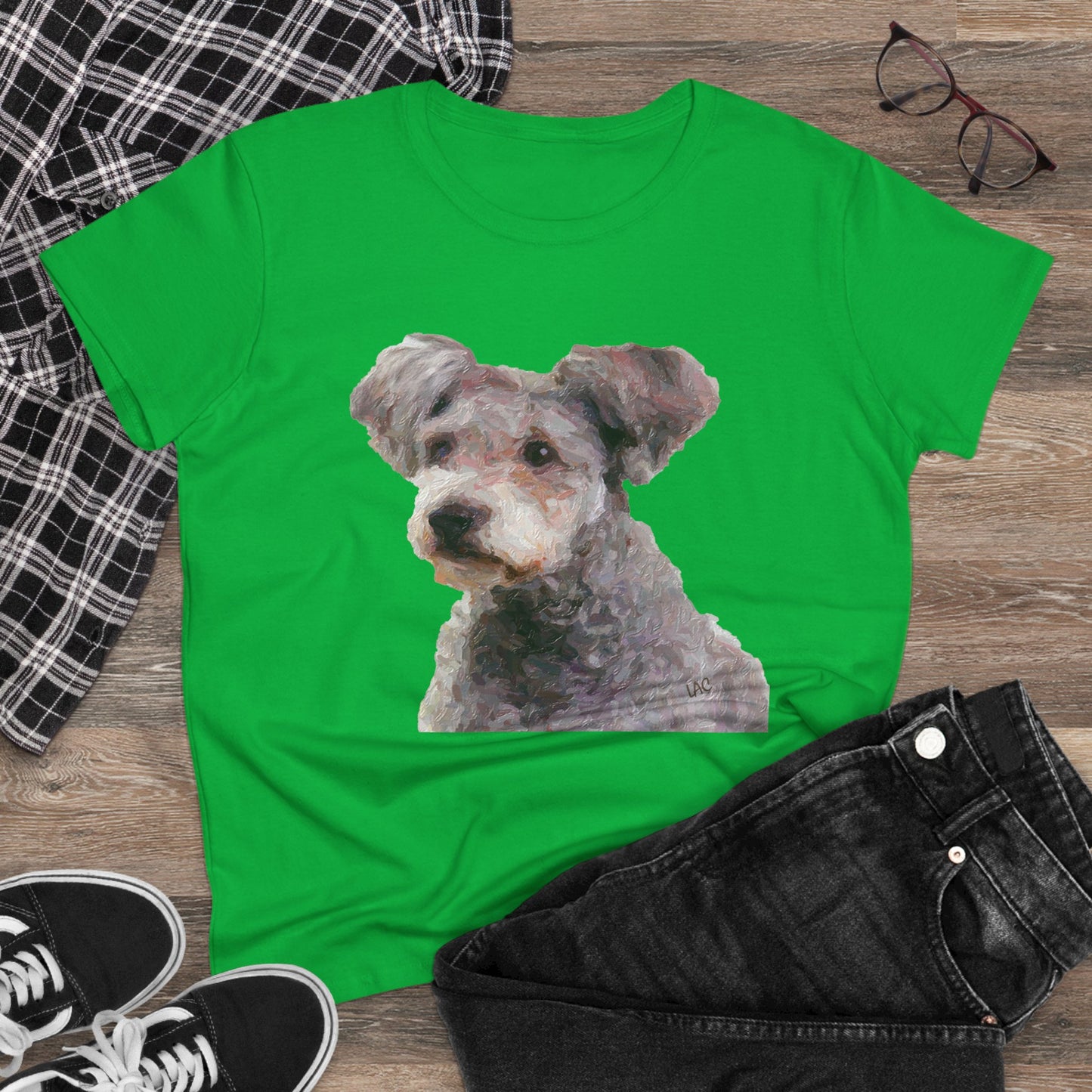 Hungarian Pumi Women's Midweight Cotton Tee