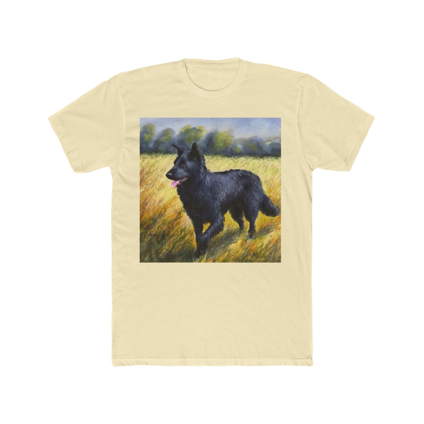 Mudi Men's Fitted Cotton Crew Tee