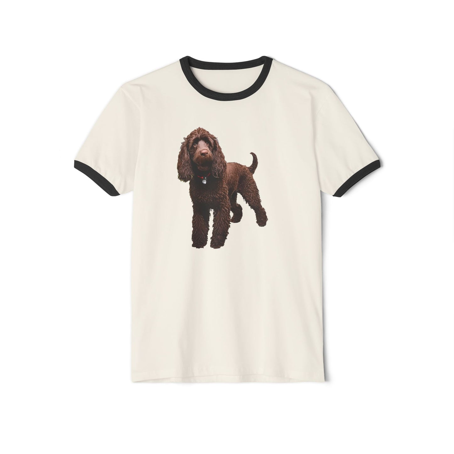 Irish Water Spaniel Classic Cotton Ringer T-Shirt